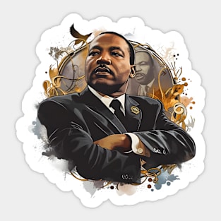 Inspire Unity: Festive Martin Luther King Day Art, Equality Designs, and Freedom Tributes! Sticker